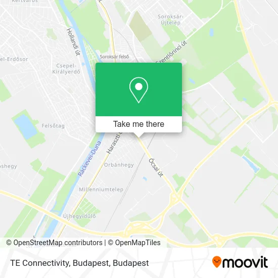 TE Connectivity, Budapest map