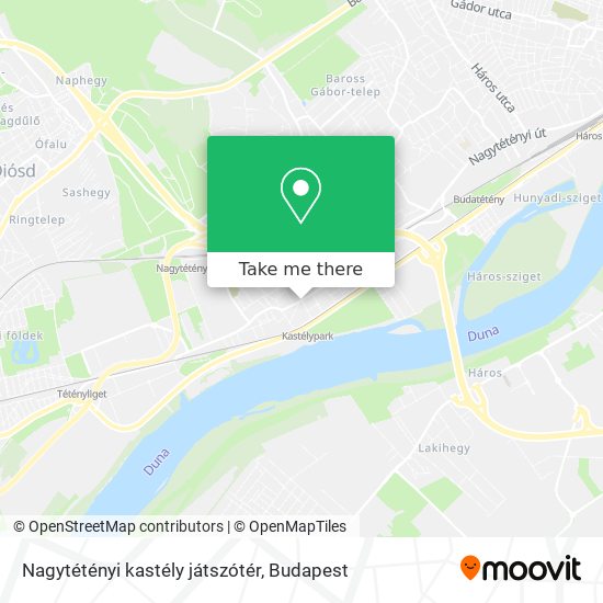 Nagytétényi kastély játszótér map