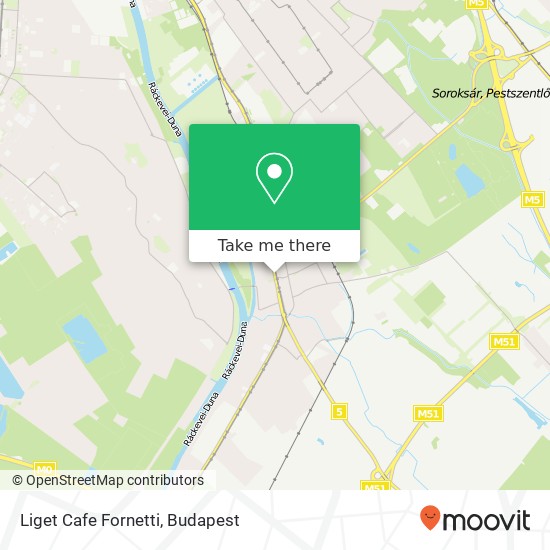 Liget Cafe Fornetti map