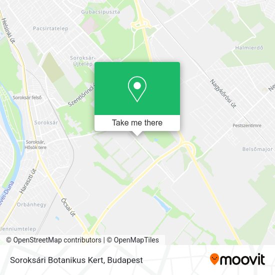 Soroksári Botanikus Kert map