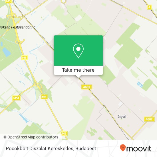 Pocokbolt Díszálat Kereskedés map