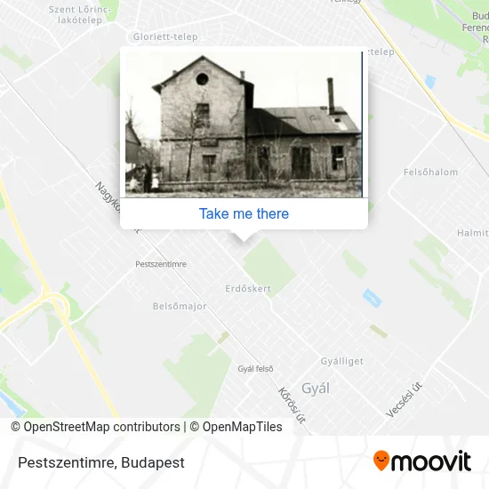 Pestszentimre map