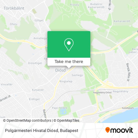 Polgármesteri Hivatal Diósd map