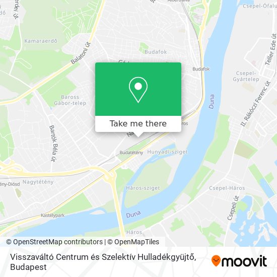 Visszaváltó Centrum és Szelektív Hulladékgyüjtő map