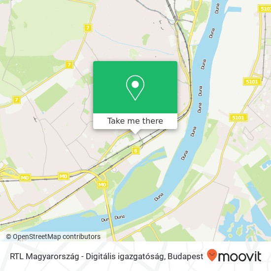 RTL Magyarország - Digitális igazgatóság map