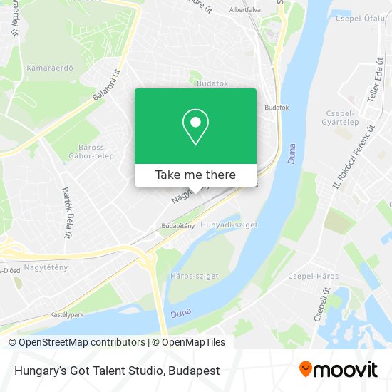 Hungary's Got Talent Studio map