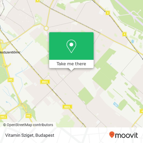 Vitamin Sziget map