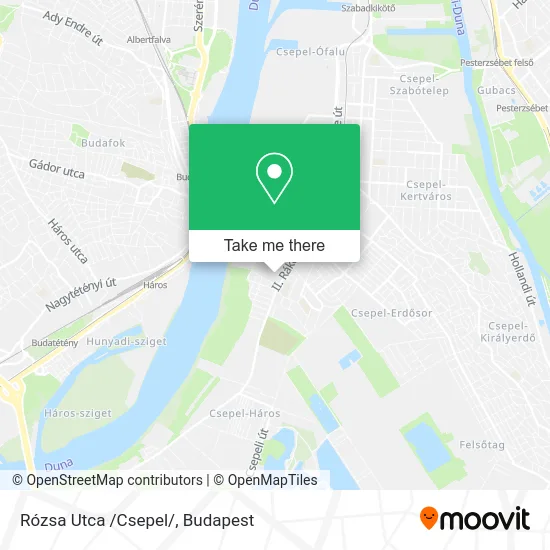 Rózsa Utca /Csepel/ map