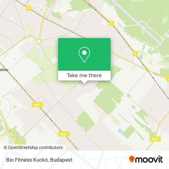 Bio Fitness Kuckó map