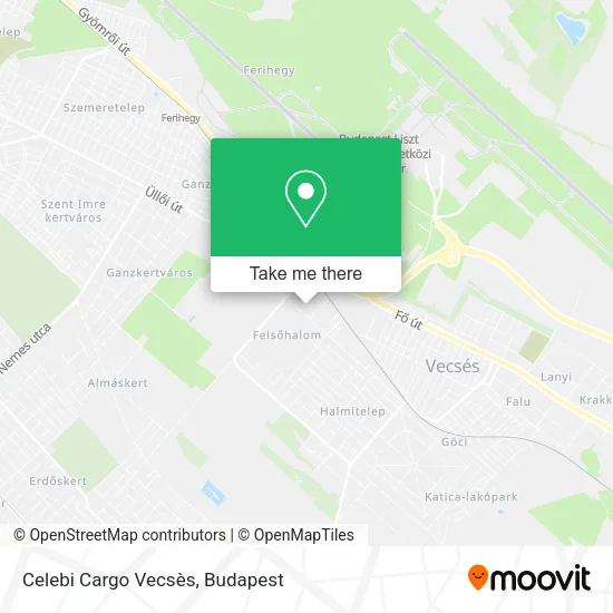 Celebi Cargo Vecsès map