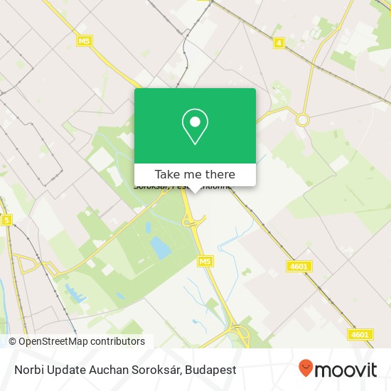 Norbi Update Auchan Soroksár map