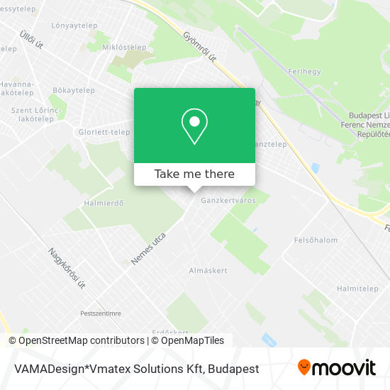 VAMADesign*Vmatex Solutions Kft map