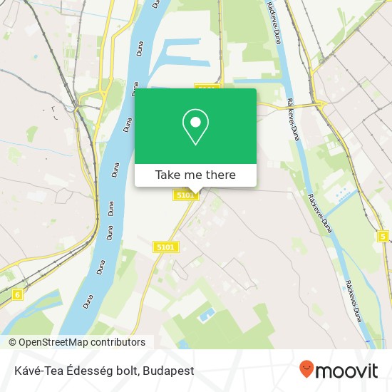 Kávé-Tea Édesség bolt map