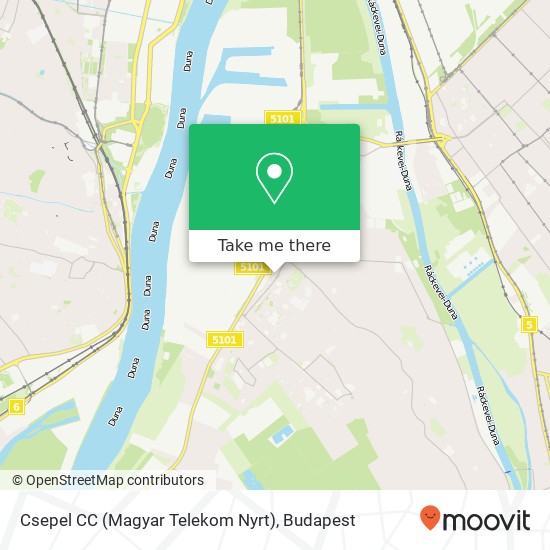 Csepel CC (Magyar Telekom Nyrt) map