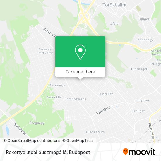 Rekettye utcai buszmegálló map