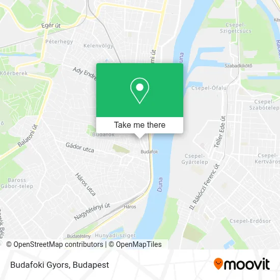 Budafoki Gyors map