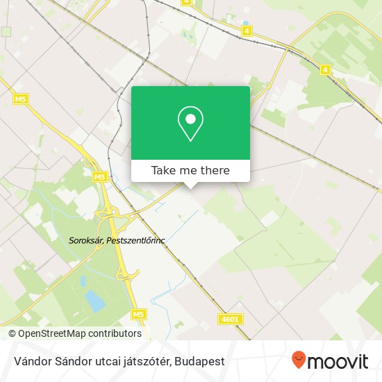 Vándor Sándor utcai játszótér map