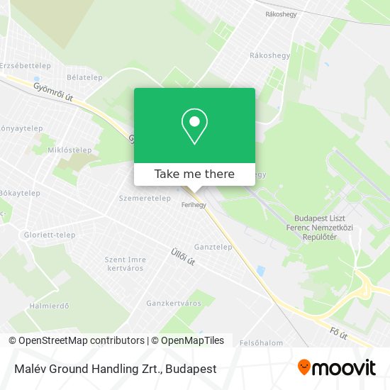 Malév Ground Handling Zrt. map
