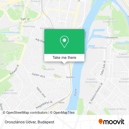 Oroszlános Udvar map