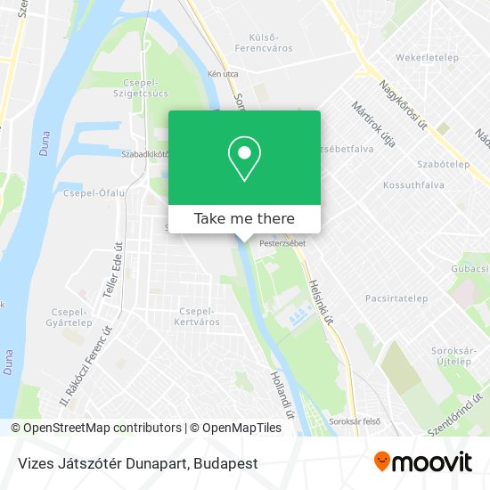 Vizes Játszótér Dunapart map