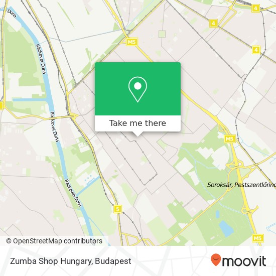 Zumba Shop Hungary map