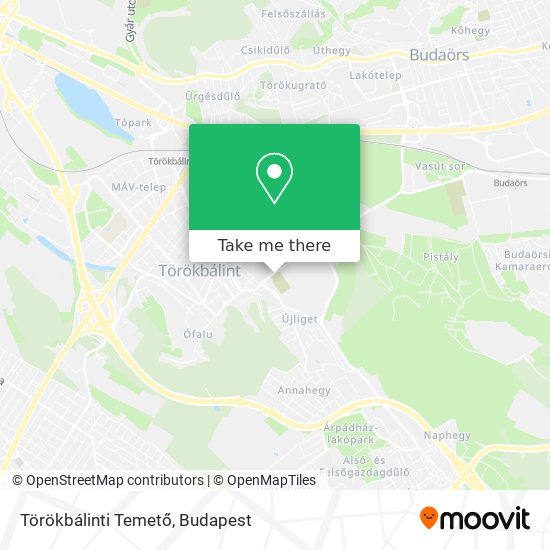 Törökbálinti Temető map