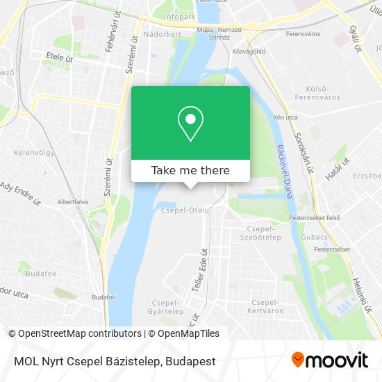 MOL Nyrt Csepel Bázistelep map