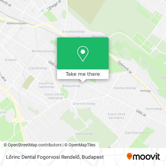 Lőrinc Dental Fogorvosi Rendelő map