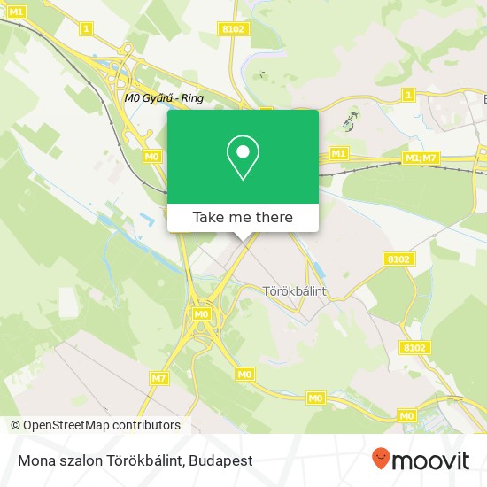 Mona szalon Törökbálint map