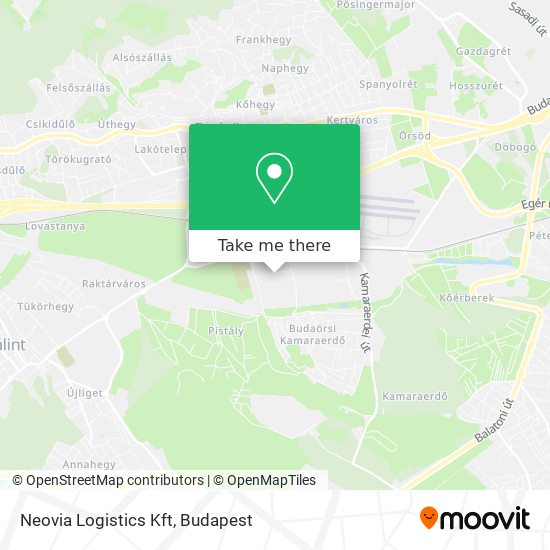 Neovia Logistics Kft map