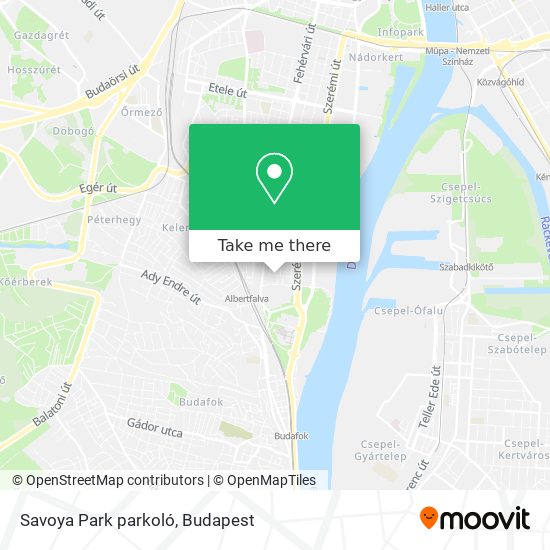 Savoya Park parkoló map