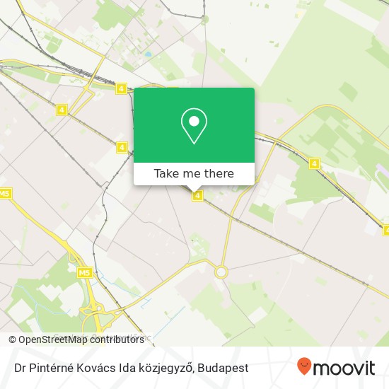 Dr Pintérné Kovács Ida  közjegyző map