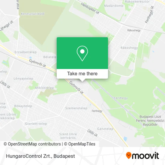 HungaroControl Zrt. map