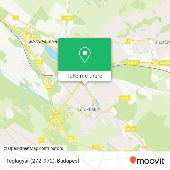 Téglagyár (272, 972) map