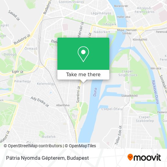 Pátria Nyomda Gépterem map