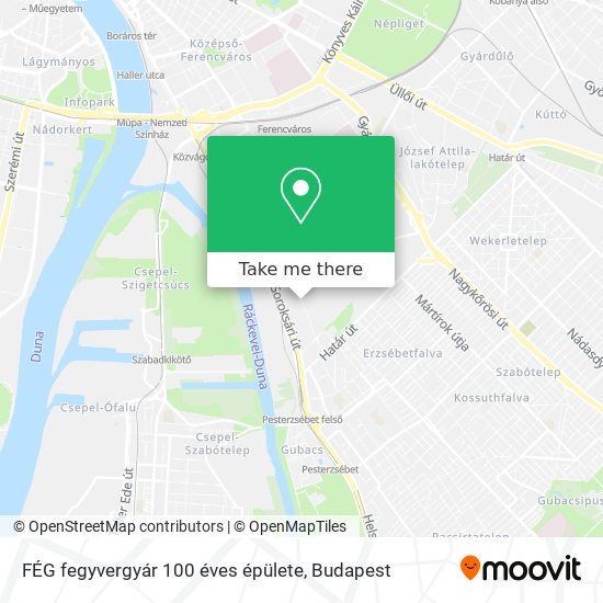 FÉG fegyvergyár 100 éves épülete map