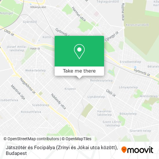 Játszótér és Focipálya (Zrínyi és Jókai utca között) map