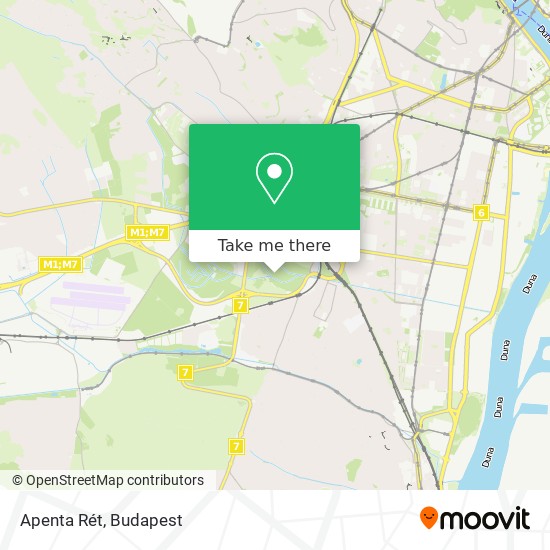 Apenta Rét map