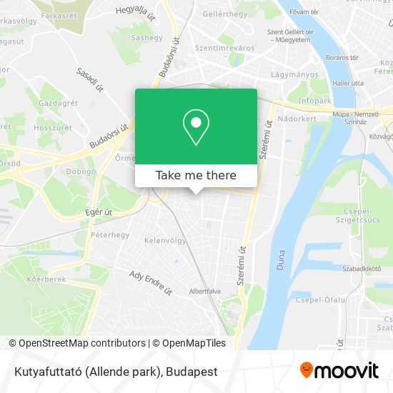 Kutyafuttató (Allende park) map