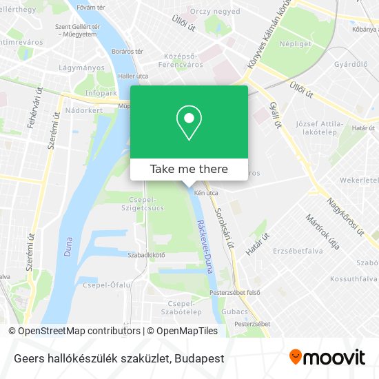 Geers hallókészülék szaküzlet map