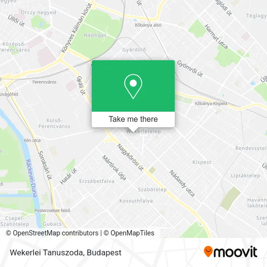 Wekerlei Tanuszoda map