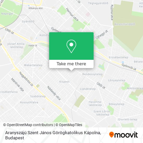 Aranyszájú Szent János Görögkatolikus Kápolna map