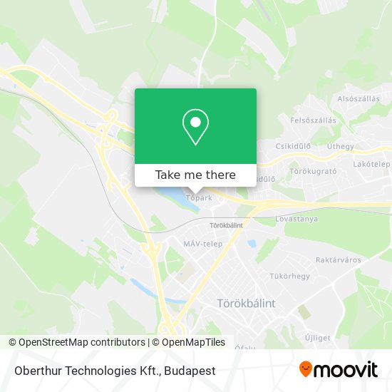 Oberthur Technologies Kft. map