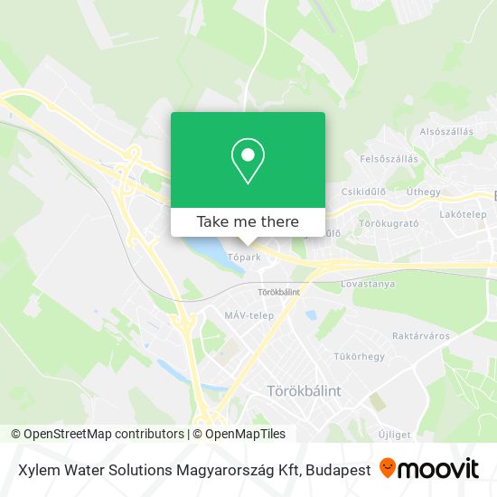 Xylem Water Solutions Magyarország Kft map