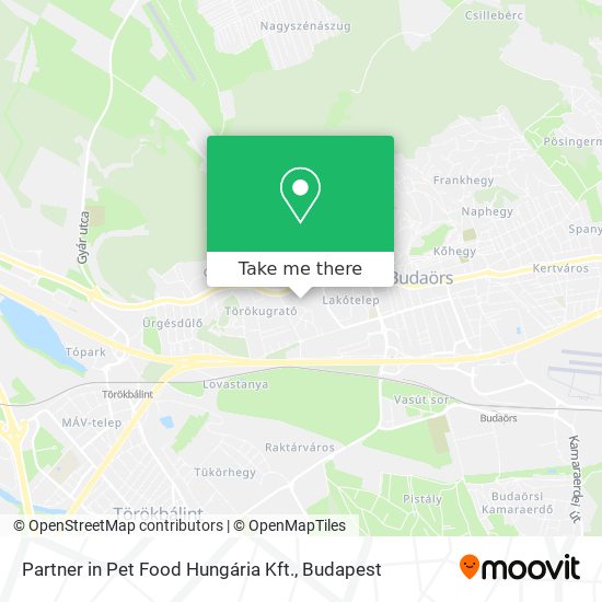 Partner in Pet Food Hungária Kft. map