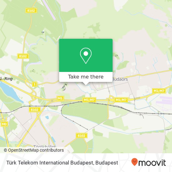Türk Telekom International Budapest map