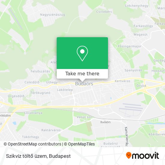 Szikvíz töltő üzem map