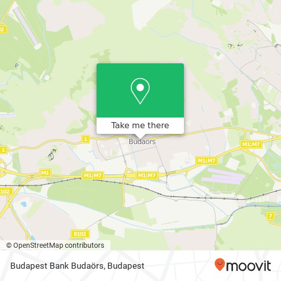 Budapest Bank Budaörs map