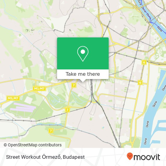 Street Workout Őrmező map