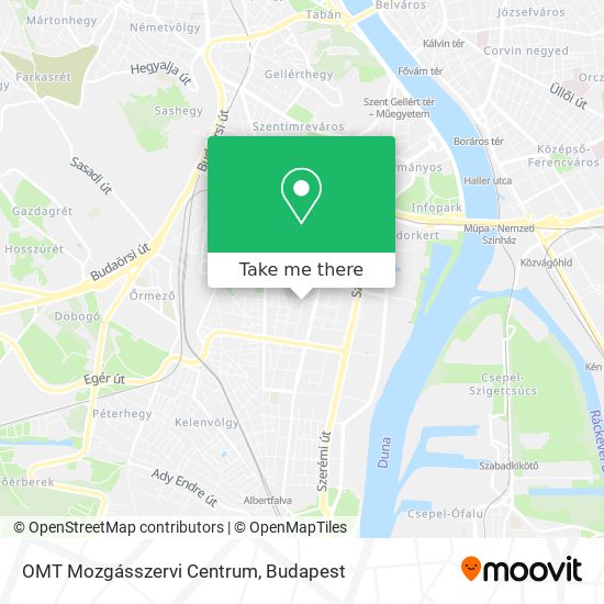 OMT Mozgásszervi Centrum map